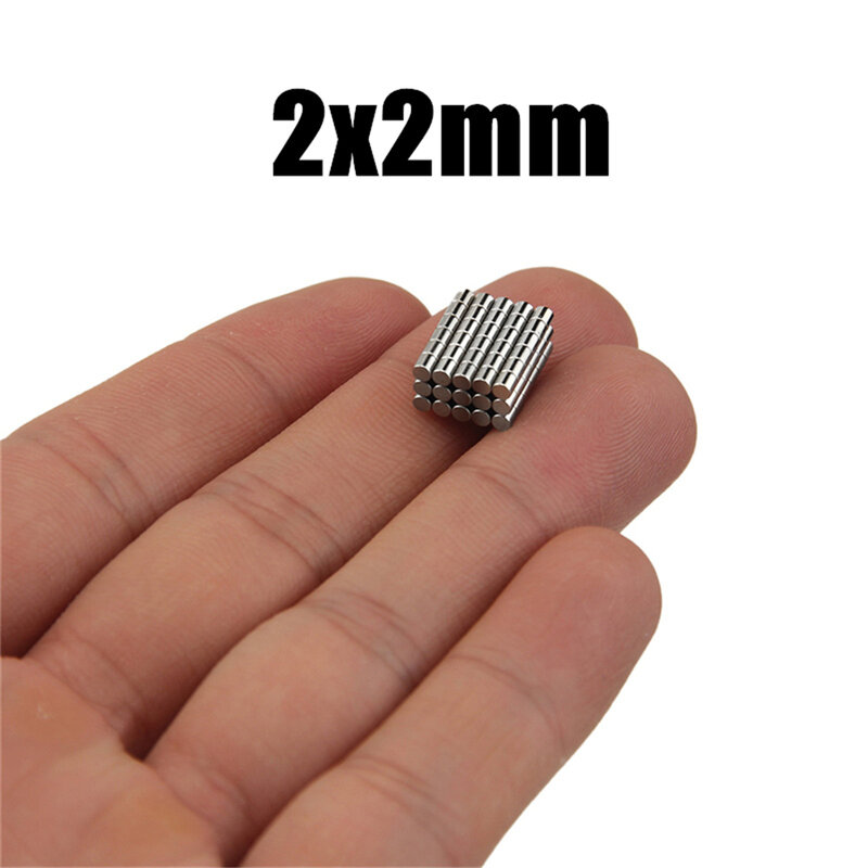 Magnet Neodymium bulat 2x2,3x2,3x3,4x2,5x2,6x2,6x3,8x1,8x2,10x2 N35 Magnet kuat permanen NdFeB cakram imane
