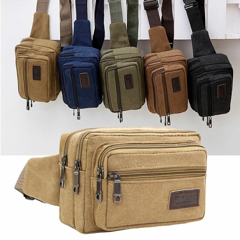 Men Belt Storage Travel Crossbody Bags Messenger Bag Fanny Pack Shoulder Backpack