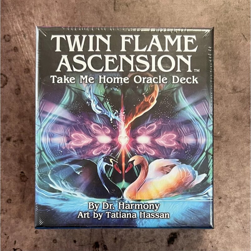 Deck oracle Take Me Home, flamme jumelle, ascension, 55 cartes, 10.4x7.3cm