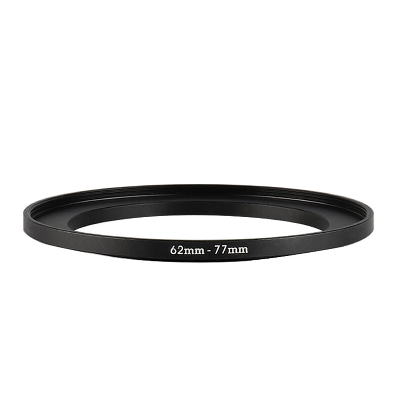 Aluminum Black Step Up Filter Ring 62mm-77mm 62-77mm 62 to 77 Filter Adapter Lens Adapter for Canon Nikon Sony DSLR Camera Lens