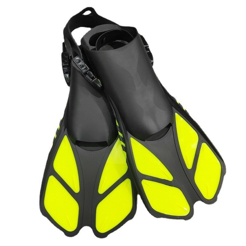 Qyqカエル靴大人用フィン、調節可能なバックル付きオープンヒールシュノーケリング用に設計されたスキューバダイビング
