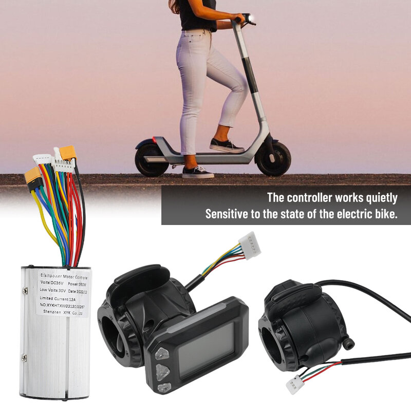 5.5in Electric Scooter 24/36V Controller 24v 250w Lcd Monitor Brake Set Rainproof E-scooter Controller Replacement Accessories
