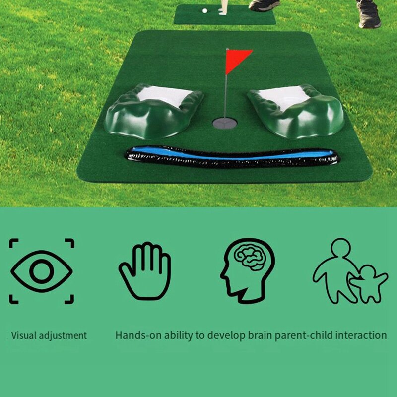 Minigolfspel Minigolfclub Poppenset Indoor Ouder-Kindspellen Educatief Plastic Speelgoed Voor Kinderen Golfspeelgoed