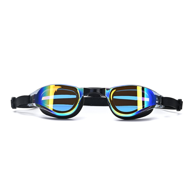 Outdoor Waterproof Anti-fog Large Frame with Silicone strap Earplugs Swimming Goggles Water Sports Eyewear of men women