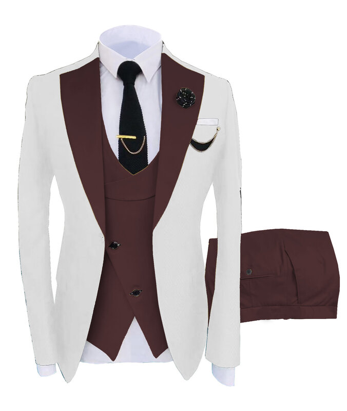 Trajes de estilo coreano para hombres, chaquetas pequeñas a rayas delgadas, vestido de boda profesional, trajes de padrino de boda, J64