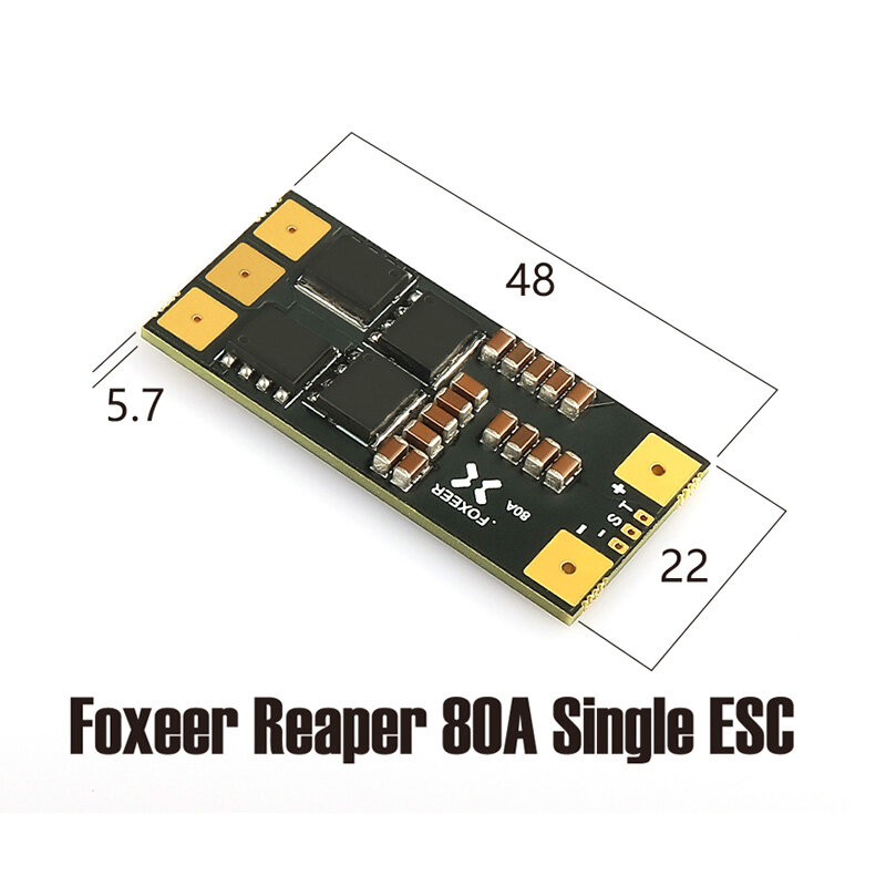 Foxeer Reaper F4 128K BLHELI32 4-8S 80A ESC para Drones FPV Freestyle de largo alcance