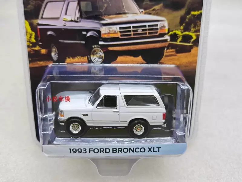Ford Bronco XLT Diecast carro modelo de liga metálica, brinquedos para a coleção do presente, 1993, W1189, 1:64