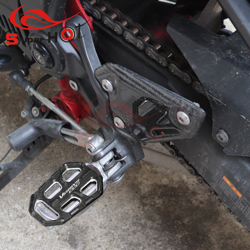 Pedal para motocicleta kawasaki versys 1000, acessório para descanso de pé e apoio para os pés, tamanhos 650x650, 1000