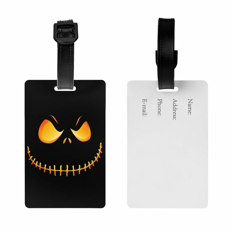 Custom Nightmare Before Christmas etichetta per bagagli Halloween Movie Jack Skullington borsa da viaggio valigia Privacy Cover ID Label