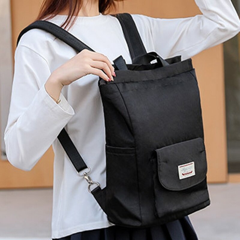 Apirily wasserdichte stilvolle Laptop Rucksack Frauen koreanische Mode Polyester College Rucksack Tasche weiblich