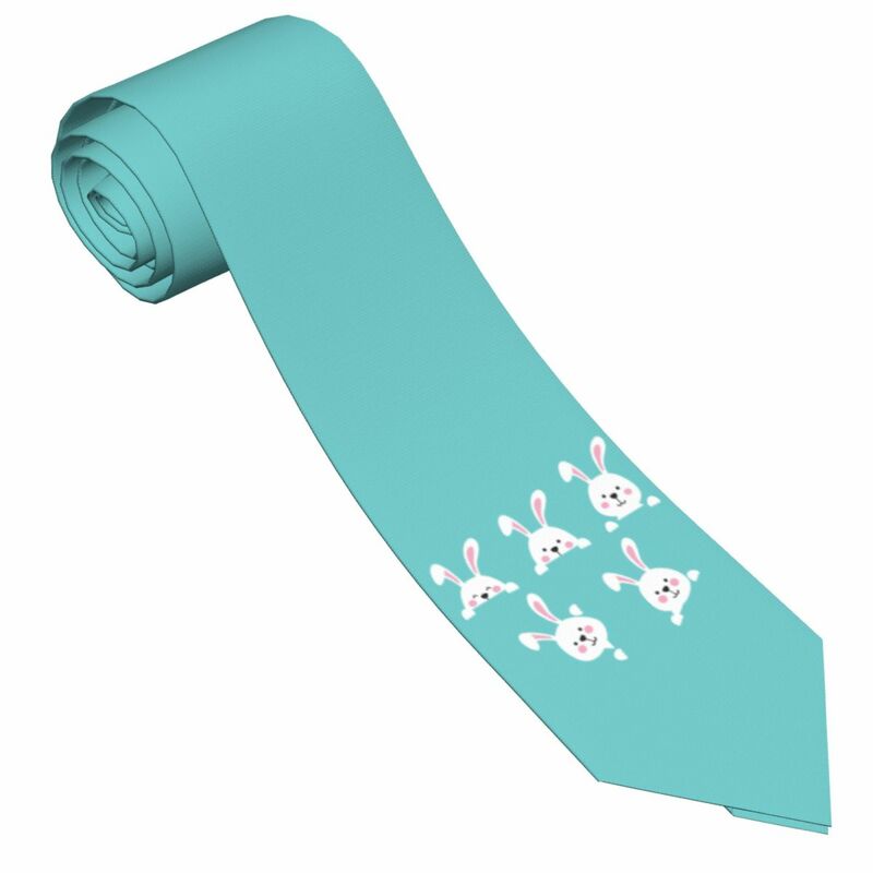 Cute Rabbit Tie Cartoon Retro Trendy Neck Ties For Men Wedding Party Great Quality Collar Tie Pattern Necktie Accessories
