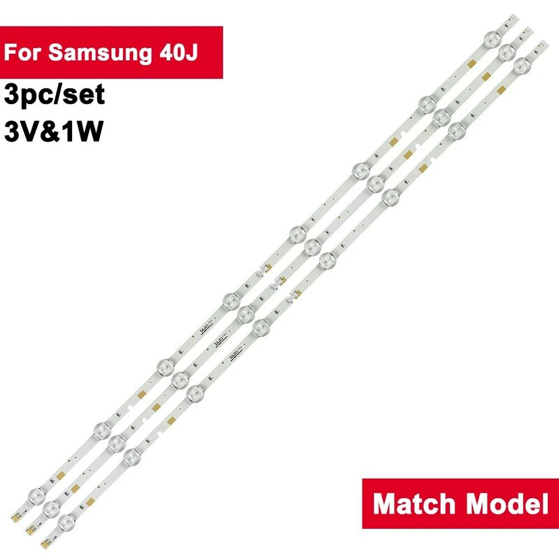 Tira de LED para retroiluminación de TV Samsung, para modelos 40J, 8led, V5DN-395SM0-R3, 39,5 ", FHD, 180212-JEDI, 2-6,2/2,3, 40J5200, UA40FK21EAJXXZ, 3 unidades