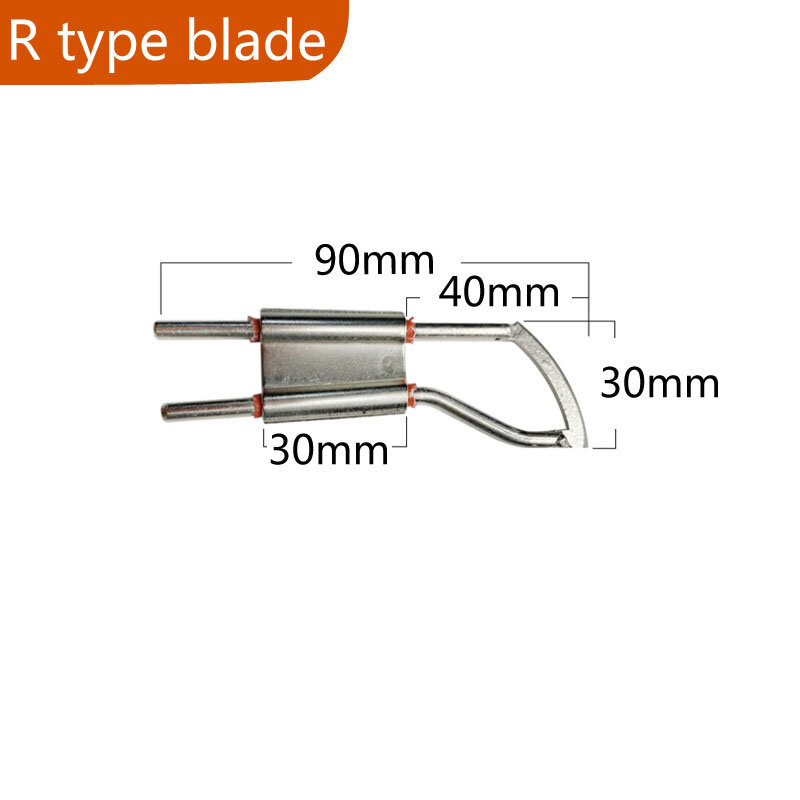 Электрический ручной нож 80 Вт, лезвие для резки нейлоновой ткани, ленточная резка, лезвие типа R и F, тканевые аксессуары для резки