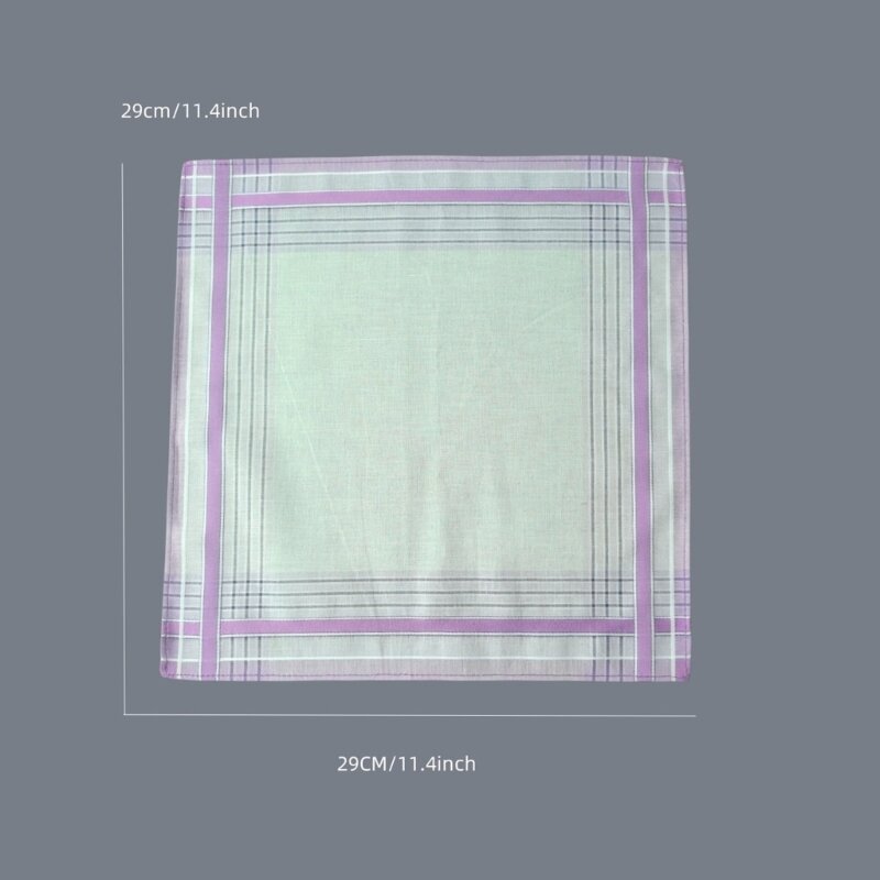 3 stuks volwassen zakdoek in willekeurige kleur gestreept patroon zachte wasbare zakdoeken