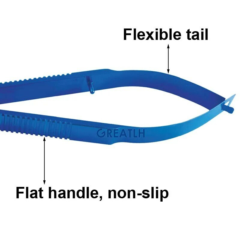 Soporte de aguja oftálmica con bloqueo sin bloqueo, herramienta para párpados, instrumento oftálmico, aleación de titanio