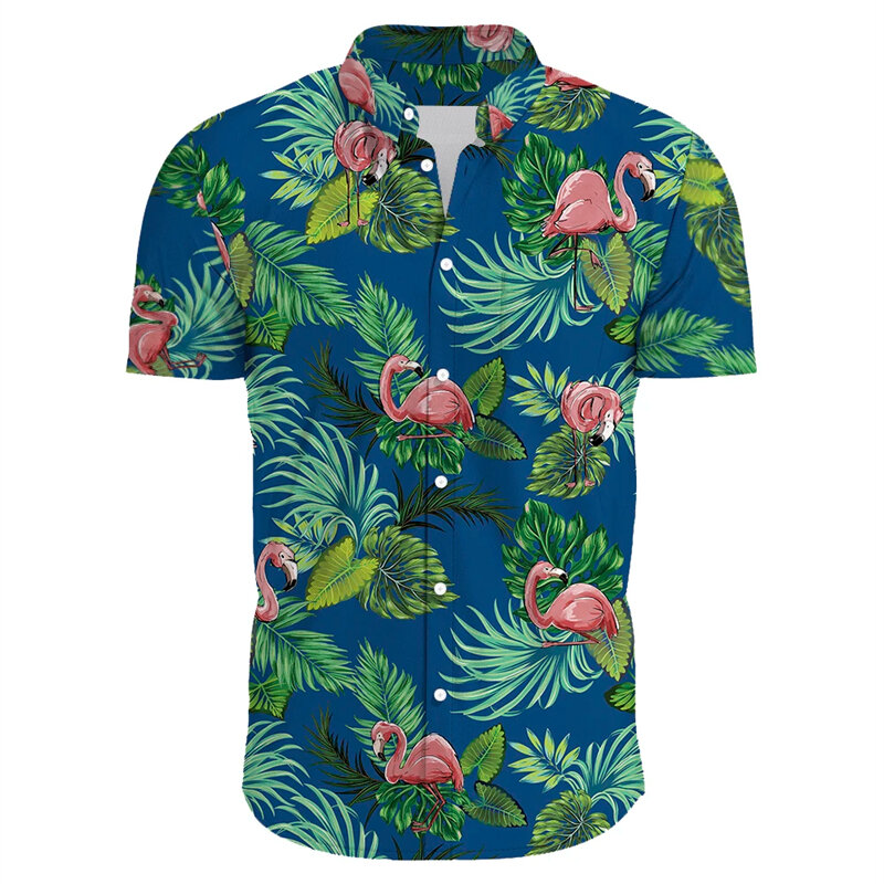 Summer Slim Fit Man Shirt  Short Sleeve Button Down Hawaiian Shirt - The Best Gift For Men - Beach Shirts Short Sleeve Men Tops