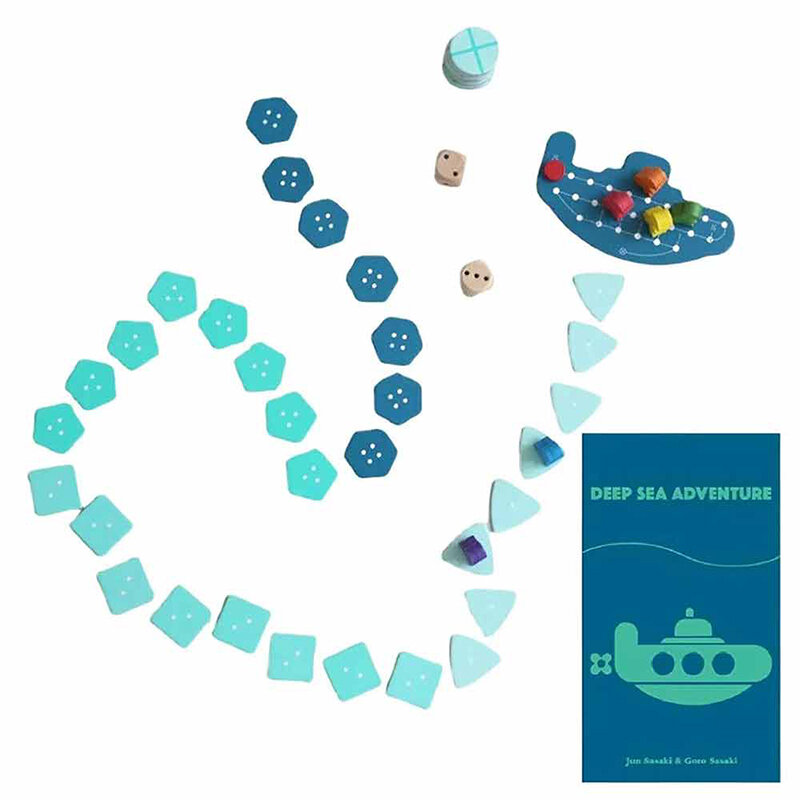 Juego de cartas de exploración de aguas profundas para niños, juego de estrategia intelectual, pensamiento lógico