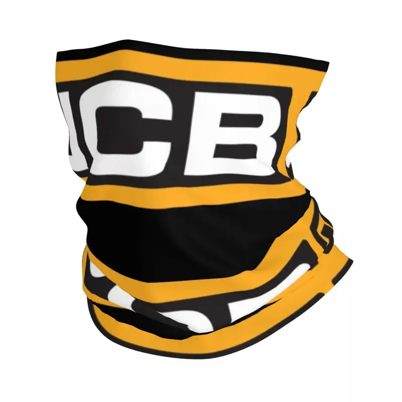 Jcb Logo New Diy Print Bandana Neck Cover Printed Mask sciarpa Warm Headwear escursionismo pesca Unisex adulto lavabile