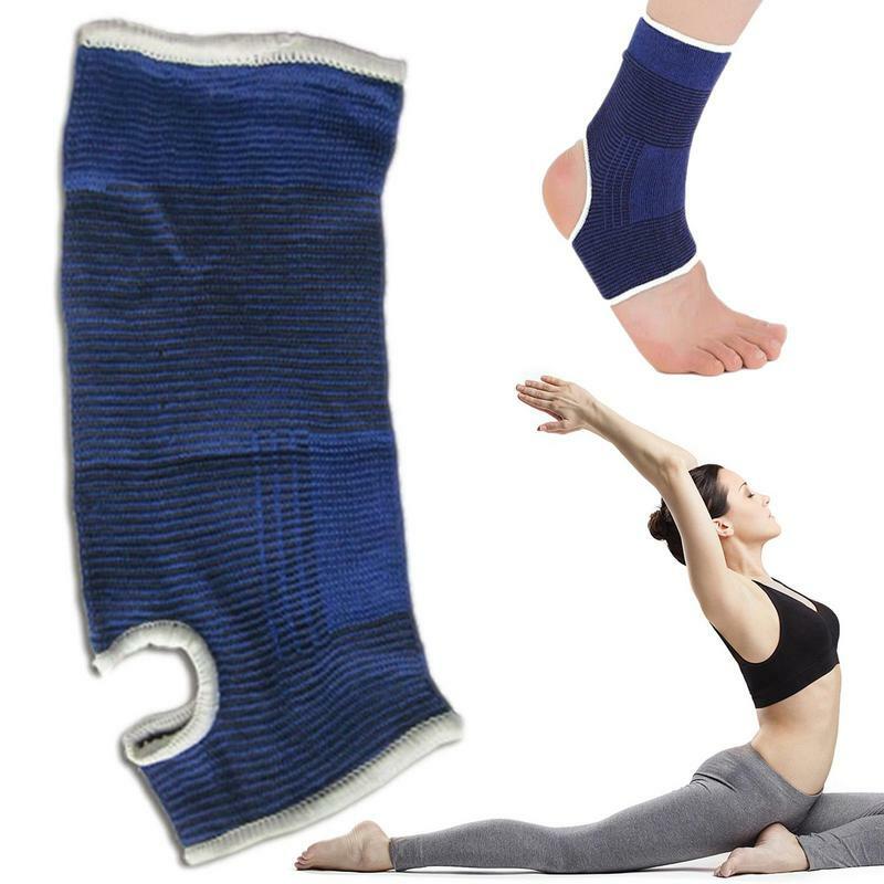 Apoio macio do tornozelo para o gym, cinta elástica do tornozelo, apoio para correr, esportes, aptidão, 1 pair