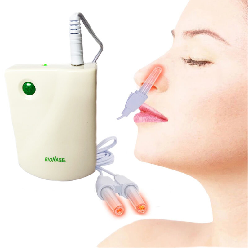 Dispositivo de masaje para la rinitis de la nariz, masajeador terapéutico con láser de pulso, para el cuidado de la salud