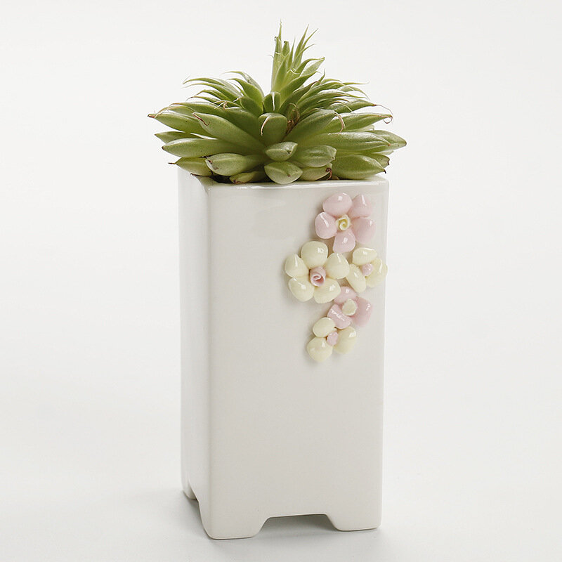 User inière en céramique pour succulentes, mini fleur, beaucoup de trous, grand, petit