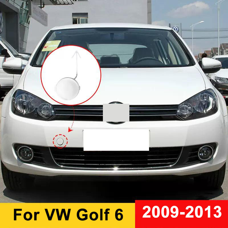 Pare-chocs de protection avant de voiture pour Volkswagen, crochet de remorquage, couvercle de capuchon de remorque, VW Golf 6, MK6, 09-13, 5K0, 807, 241, 5K0807241