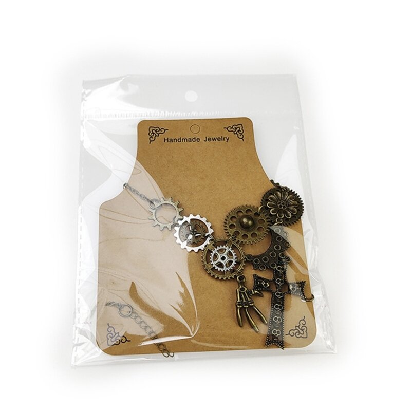 Halloween-Skelett-Hand-Halskette mit Kreuz-Anhänger Halloween-Drop-Shipping