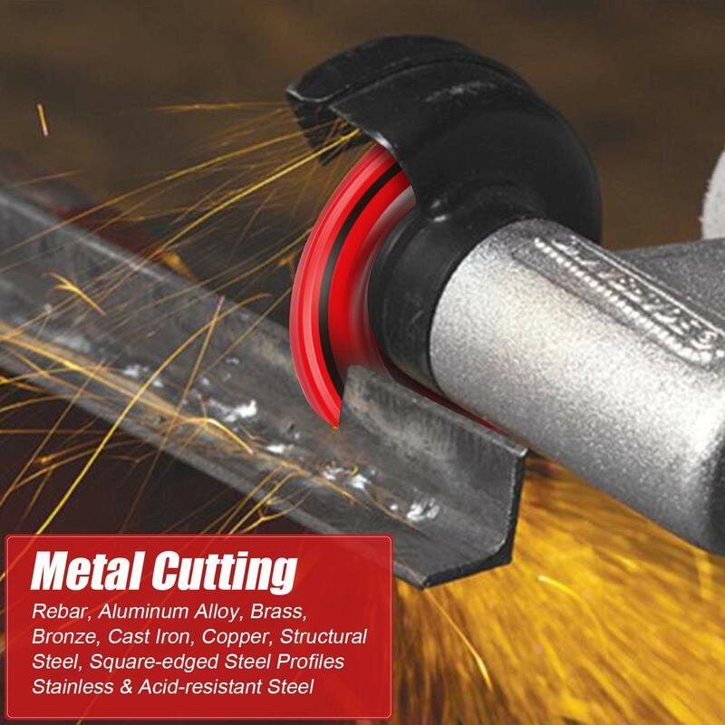 EZARC Diamond Cutting Wheel 3 x 3/8 Inch, 4-1/2 & 5 x 7/8 Inch for Metal, Cut Off Wheel with 5000+ Cuts on Rebar Steel Iron INOX