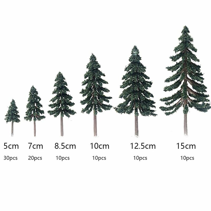 10/20/30pcs 5-15cm Zeder Baum grüne Landschaft Landschaft Modell Zedern bäume für Bahngleis Gebäude Modell Layout Requisite
