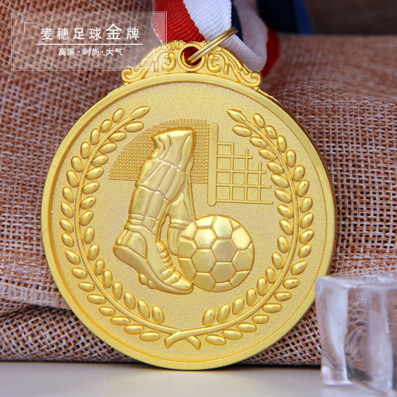 Medaglia premio in bronzo argento oro vincitore premio concorso di calcio premi medaglia premio per regalo Souvenir Sport all'aria aperta giocattoli per bambini