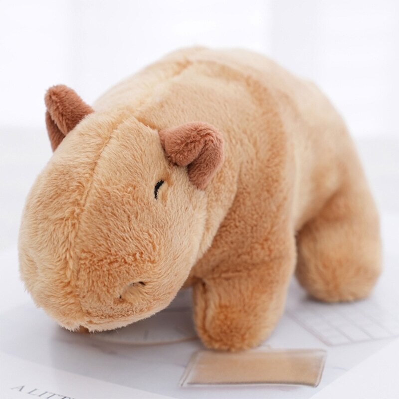 Miękki pluszowy zabawka kapibara wypchana śpiąca lalka dziecięca dekoracyjna do pokoju kanapa do sypialni przytulanie poduszki pazur
