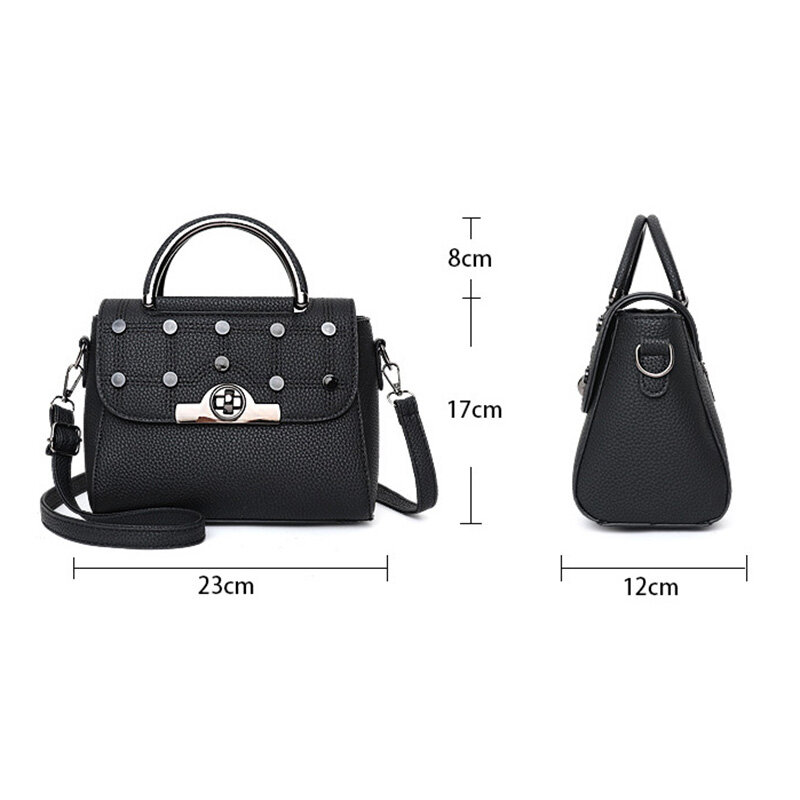 Tas Messenger gaya baru untuk wanita tas tangan kulit Pu tas bahu wanita kualitas mewah tas Flap desainer wanita terkenal