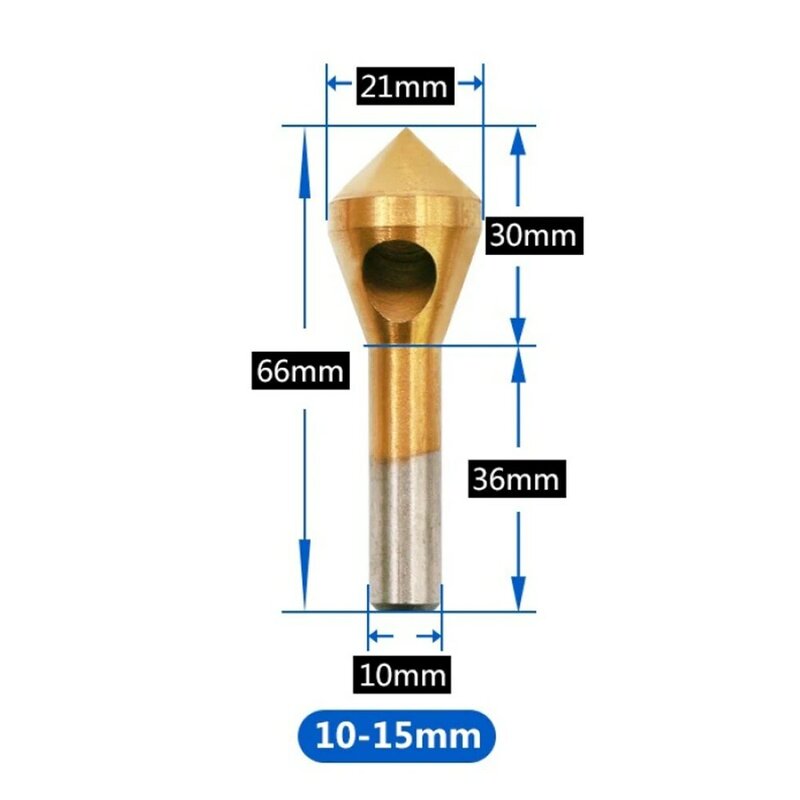 Tools Drill Bit Chamfering Tools Countersink Deburring For Cutting High Speed Steel 1pc 6/8/10/12mm High Quality