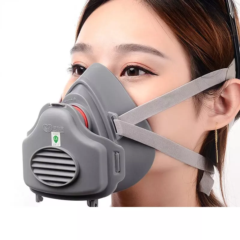 Технический респиратор типа 3700 для распыления красок, пылезащитная Полнолицевая защитная маска с фильтром для обеспечения безопасности работ, защита от формальдегида