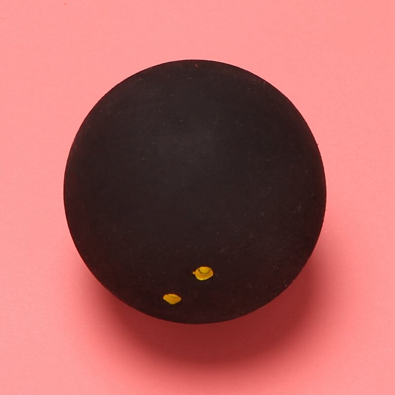 الاسكواش الكرة اثنين من النقاط الصفراء منخفضة السرعة الرياضة المطاط كرات لاعب المهنية المنافسة الاسكواش (4 قطعة)
