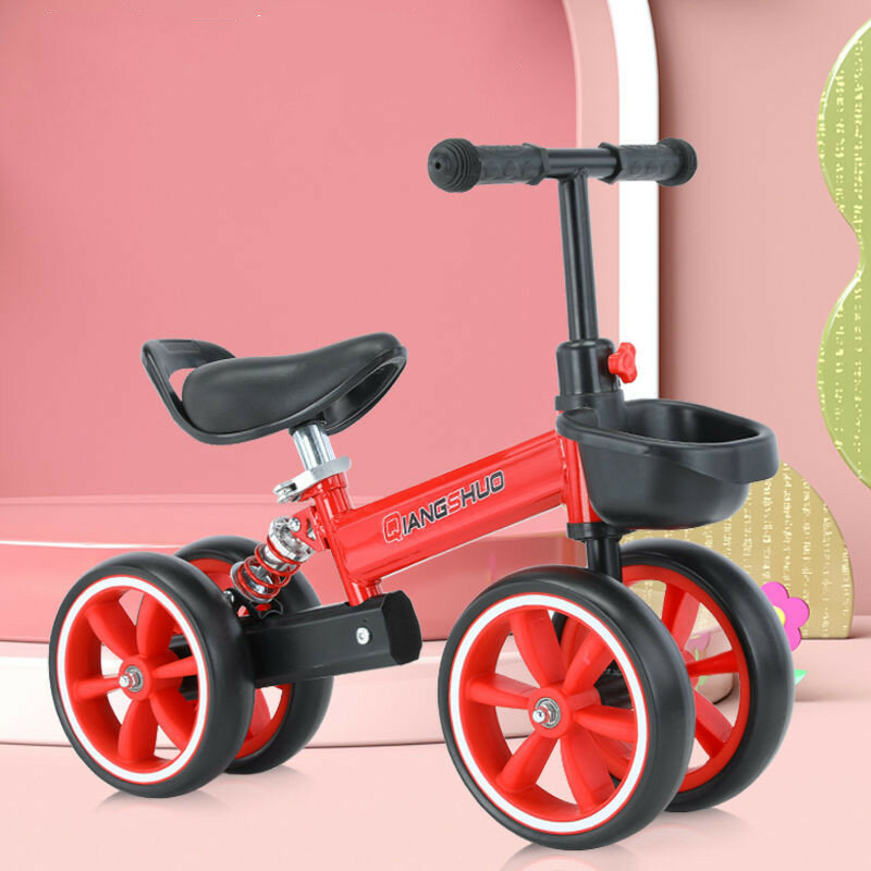 Coche de juguete para niños, equilibrio, scooter de cuatro ruedas, yo-yo, Tobogán, giro, andador