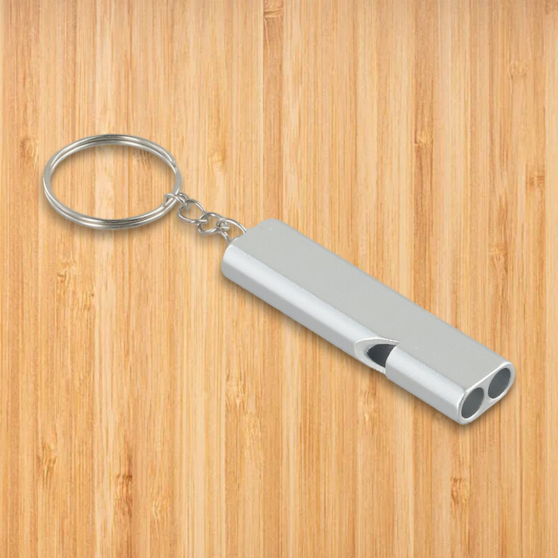120db Outdoor Survival SOS Whistle With Great Airflow Double Hole CNC Machined Lightweight Polishing Camping Equipment