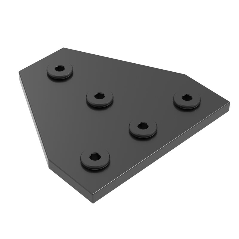 Openbuilds-Placa de junta T, 5 agujeros, soporte de ángulo de esquina, tira de conexión para perfil de aluminio 2020, 1 piezas