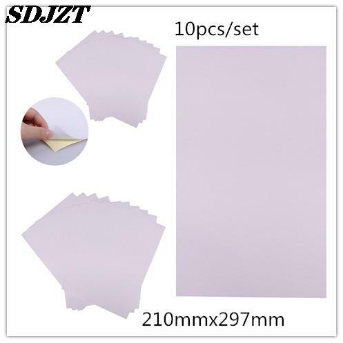 10 teile/satz a4 matt bedruckbares weißes selbst klebendes Aufkleber papier iink für Büro 210mm x 297mm