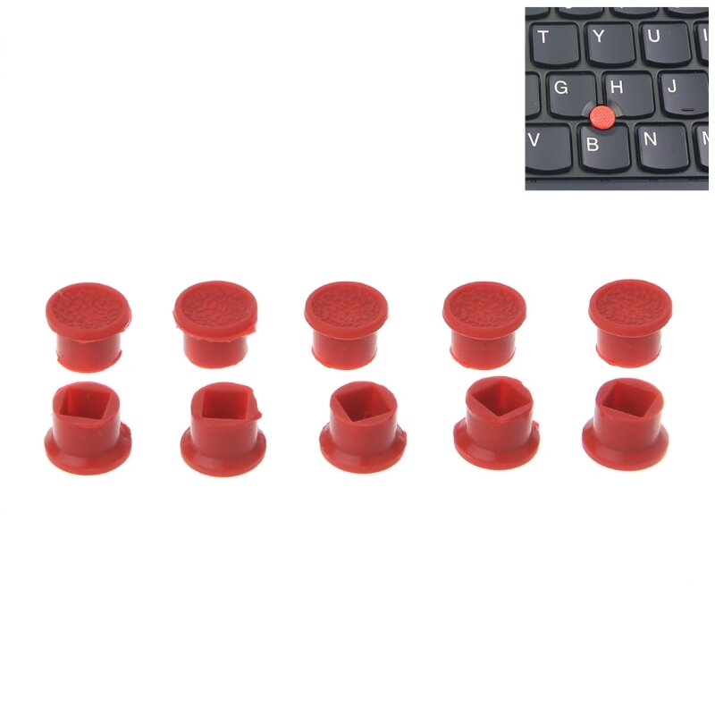 Capuchon rouge TrackPoint d'origine, 10 pièces, pour pour ThinkPad, capuchons pointeur