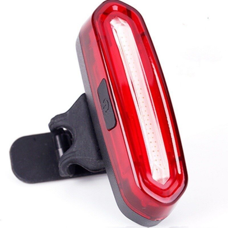 Luz LED trasera para bicicleta, resistente al agua, USB, con función de memoria