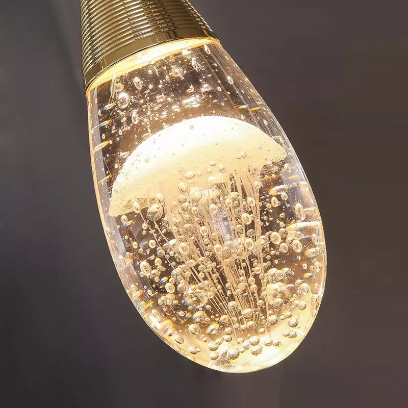 Modern Crystal LED Pendant Lamp, Decoração Interior, Combinação De Restaurante, Sala De Estar, Mesa De Jantar, Ilha De Cozinha