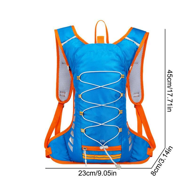 Большая вместительная велосипедная сумка, легкая Регулируемая сумка для тренажерного зала, дышащий водный рюкзак для пеших прогулок, походный рюкзак с водяным пузырьком