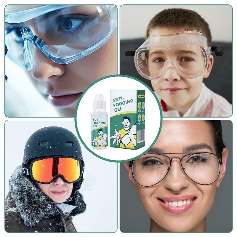 Espray antiniebla para gafas, espray de lente antiniebla de larga duración, efectivo, limpiador de vidrio antivaho seguro para el hogar y el esquí, 15ml
