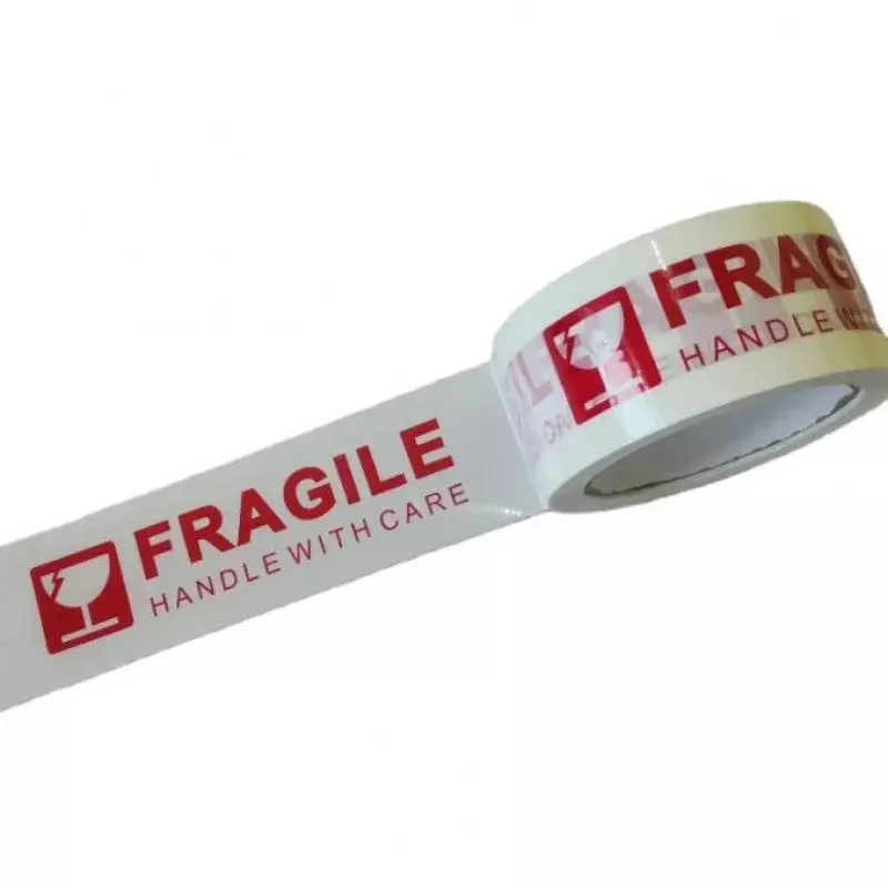 Prodotto personalizzato nastro da imballaggio fragile nastro adesivo per imballaggio di pacchi con scatola di sicurezza con logo