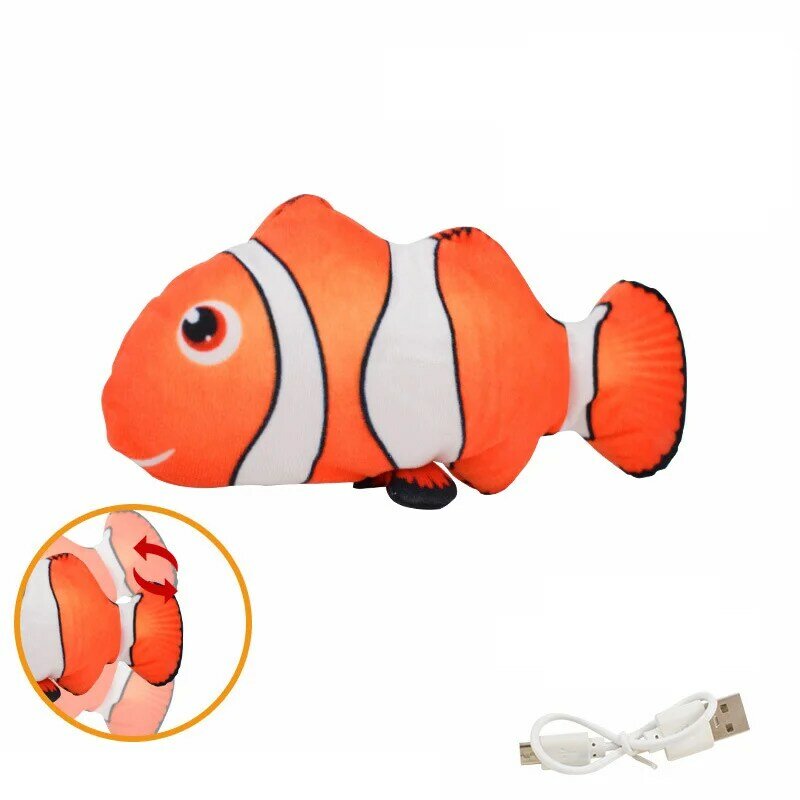 Hot Children's Toy Electric Fish Will Jump and Move To Sleep Fake Fish Electric Pat Fish To Coax Baby Toy Fish Toy Sleeping Baby