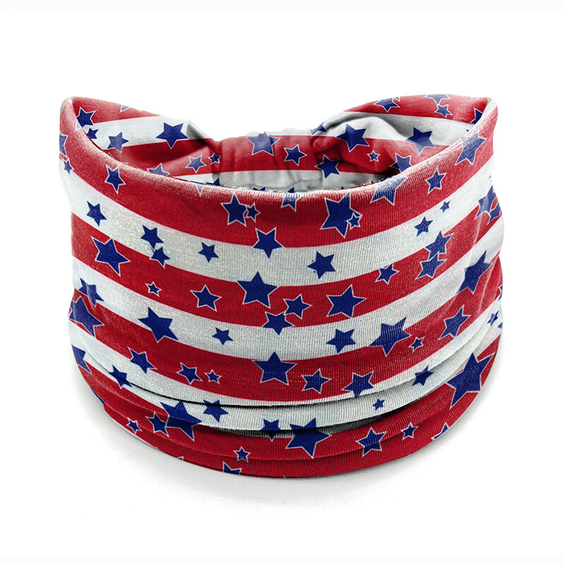 Festival July 4th Independence Day Women American Flag Bandanas Headband Patriotic Accessories Sweat-absorbing Hairband