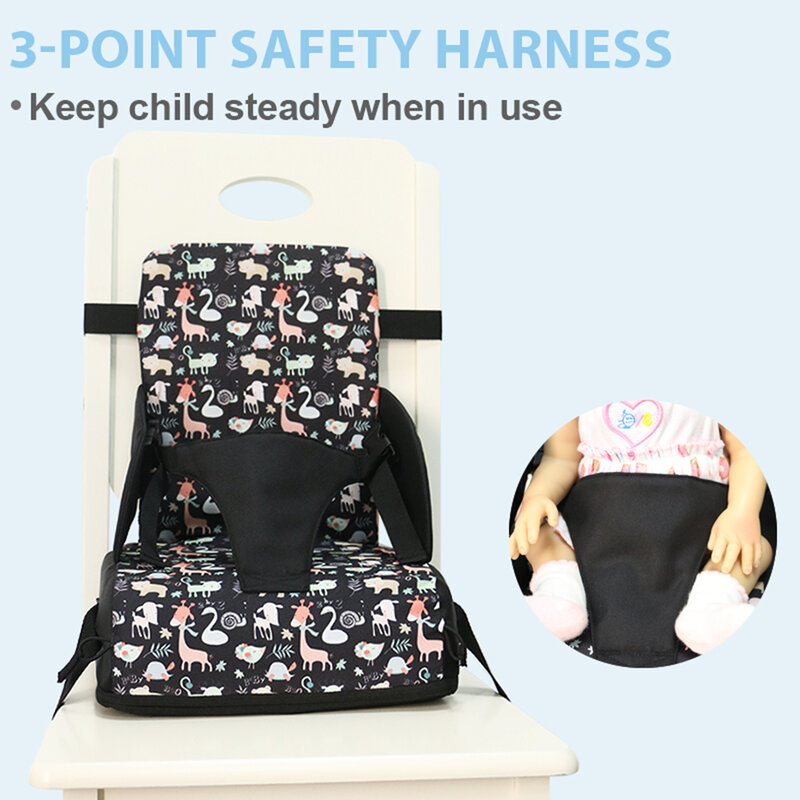 Coussin rehausseur de ceinture de sécurité pour bébés et tout-petits, rehausseur de siège portable, rehaussement de chaise pour enfants