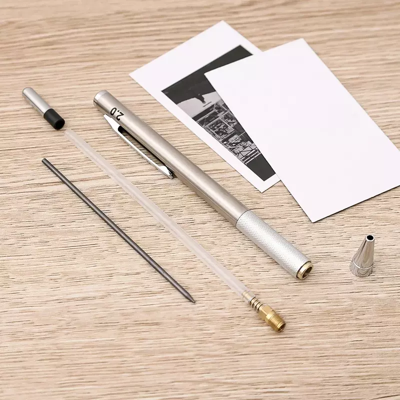 Metalowy ołówek automatyczny automatyczny zestaw ołówek HB do rysowania 0.3/0.5/0.7/0.9/1.3/2.0mm z przewodami biurowymi szkolnymi artykułami do pisania