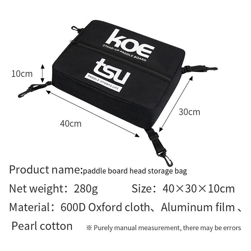 Tas dek Paddleboard KOETSU, tas penyimpanan jala elastis untuk papan dayung, papan selancar, Kayak, perahu, kano dan arung jeram